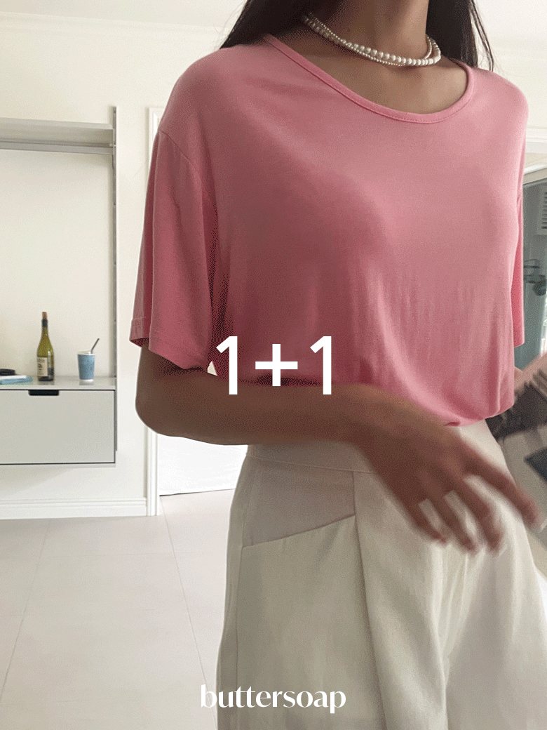 [1+1] [무료배송] 유넥 찰랑 티셔츠